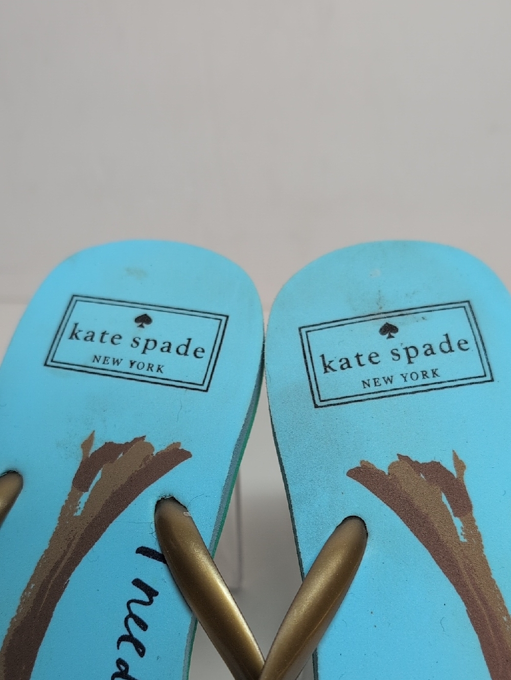 Kate Spade New York Nassau palm tree flip flop women's size 7 - Picture 7 of 12